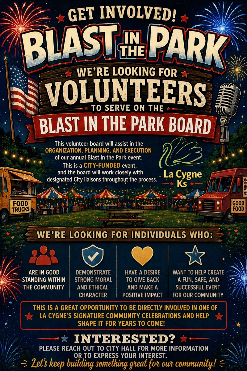 Blast in the Park Volunteers Needed